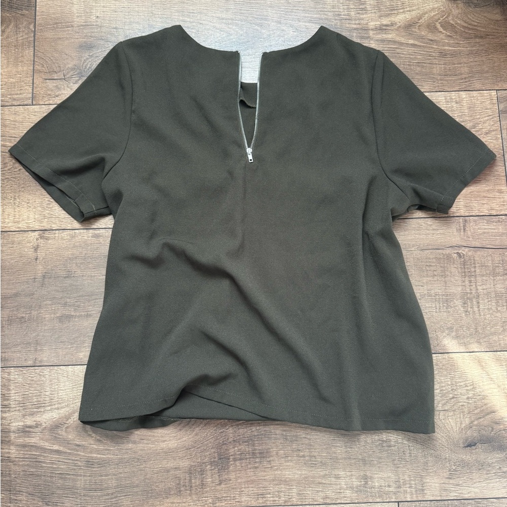 Olive Green Women's Top